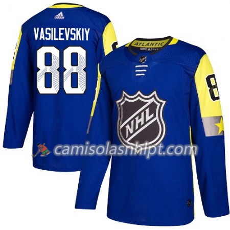 Camisola Tampa Bay Lightning Andrei Vasilevskiy 88 2018 NHL All-Star Atlantic Division Adidas Royal Azul Authentic - Homem